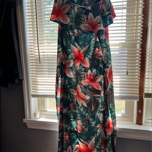 Strapless maxi dress